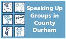 Logo of Speaking Up Groups in County Durham - click to go to home page